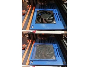 ventilador cobrir bainha internet 70mm placa mãe caso psu 3d print model - Mito3D