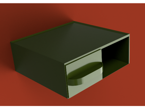 almacenamiento caja 2 cajón apilable 3d print model - Mito3D