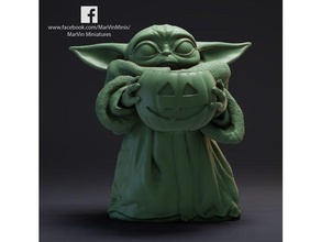 Baby Yoda Halloween Besondere 3d print model - Mito3D