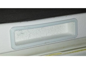 frigidaire freezer handle insert 3d print model - Mito3D