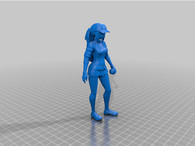 pokemon female trainer 3D print model - Mito3D