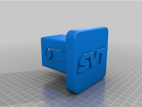 svt hitch cover 2 inch receiver f150 ford raptor plug special vehicles team 3d print model - Mito3D