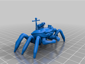crab artillery 3d print model - Mito3D