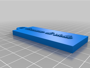 keychain 3d print model - Mito3D