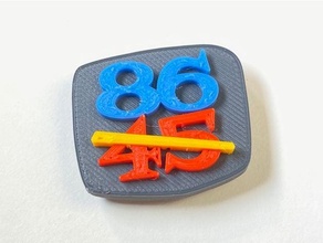 8645 pulsante colori elezione politica 3d print model - Mito3D