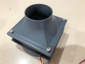 solder fume extractor - 120mm fan 3d print model - Mito3D