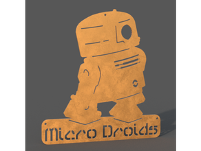 micro droide cartello bb r2 deposito baddeley d2 stella guerre 3d print model - Mito3D