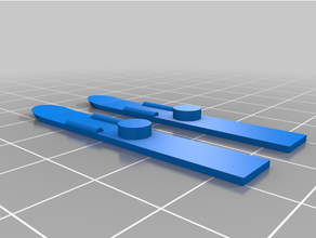 lego skis 3d print model - Mito3D