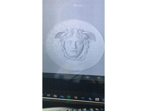 medusa Versace medalla medallón 3d print model - Mito3D