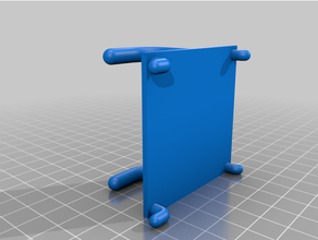 customizable peg board hook - connected hooks support 3d print model - Mito3D