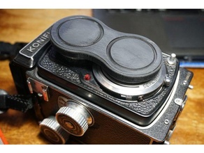 lente gorra Koniflex tlr cámara película Konica 3d print model - Mito3D