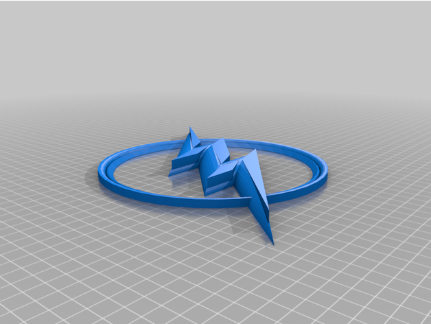 éclat logo 3d cw flash 3D print model - Mito3D