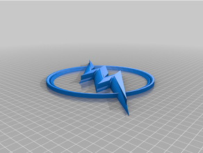 instantâneo logotipo 3d cw Flash 3d print model - Mito3D