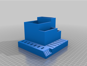 remezclar escritorio organizador titular pluma micro sd soporte fabricante makerbot bolígrafo tarjeta USB palo 3d print model - Mito3D