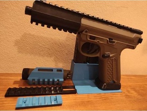 aap-01 multiple stand rails barrel mods magwell etc 3d print model - Mito3D