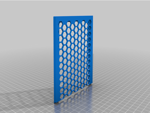 antec p6 pc Fall Mantel Panel Luftstrom mod ästhetisch Kühlung Ventilator Hexagon sechseckig Gittergewebe 3d print model - Mito3D