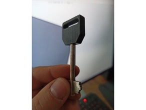 key holder 3d printer printing door lock handle keychain 3d print model - Mito3D