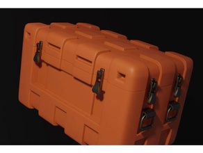 yağma Kutu görev konteyner sandık tabanca kapak model rc araba savaş oyunları Warhammer alanı 3d print model - Mito3D
