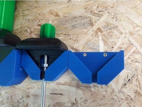 m8 korpus zwingen halterung holder clamp wall mount wandhalterung 3d print model - Mito3D