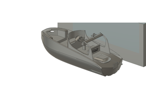 öffnen Kreuzfahrt Boot rc Rumpf Modell 3d print model - Mito3D