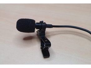 laval microphone holder 3d print model - Mito3D