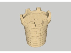 almena oval para exin castillos 3d print model - Mito3D