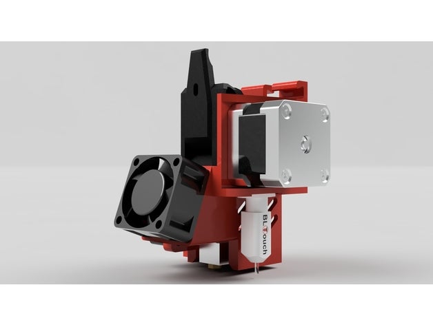 Direkte Fahrt Extruder montieren Kühlung Leitung Ventilator direct drive e3d hotend 3D print model - Mito3D