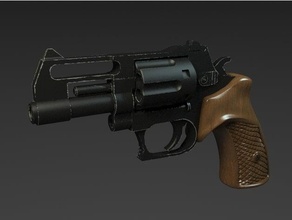 aek-906 toy replica gun pistol revolver 3d print model - Mito3D