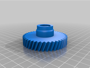 helical gear 40 tooth 3d print model - Mito3D