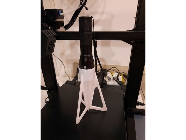 Taschenlampe Diffusor Taschenlampen Deckel Halter Unterstützung montieren Rahmen Licht 3D print model - Mito3D