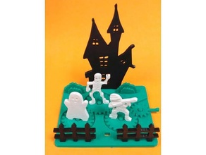 spooky halloween party kit card gift puzzle toys 3d print model - Mito3D