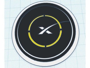 space drone modular logo insert space-x 3d print model - Mito3D