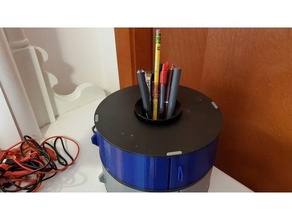 boccaporto matita titolare supporto bobina 3d print model - Mito3D