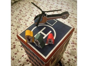 burgle bros escape helicopter boardgame accessories brothers 3d print model - Mito3D
