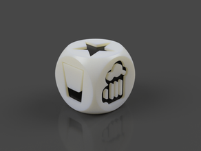 drinking game dice remastered beer fun shot glass 3d print model - Mito3D