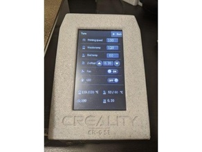 creality cr-6 se screen bezel cover scratch protection cr6 cr6-se cr6se 3d print model - Mito3D