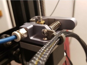 ender 3 extrusora cable gancho acortar soporte administración Pro metal 3d print model - Mito3D