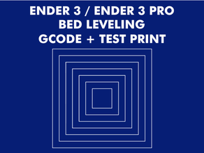 ender 3 cama arrasamiento gcode + prueba impresión 3d print model - Mito3D