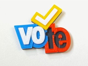 vote buttons mmu2 politics 3d print model - Mito3D