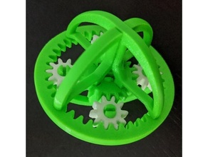 epicyclic gear toy fidget 3d print model - Mito3D
