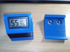 holder measurements hygrometer mount thermometer 3d print model - Mito3D