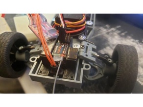 wpl d12 electronics mount 3d print model - Mito3D