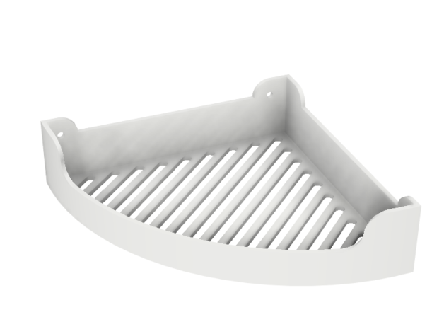 bathroom shampoo corner holder 3D print model - Mito3D