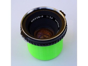 Bronica ec arka lens şapka 3d print model - Mito3D
