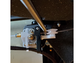 ender-3 tpu extruder filament guide feeder roller creality ender 3 felixble fillament holder mod 3d print model - Mito3D