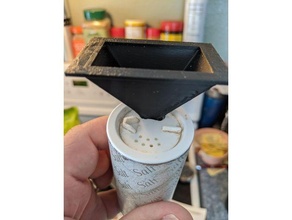 salt pepper shaker refill funnel 3d print model - Mito3D