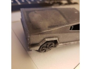 cybertruck roues voiture Douane chaudes tesla jouet jouets 3d print model - Mito3D