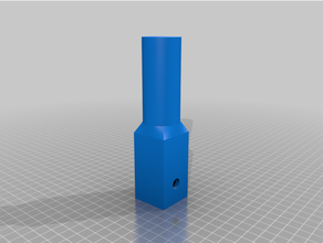 tempest square tube mount 3d print model - Mito3D