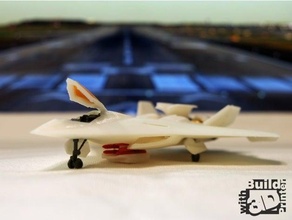 invisibile aria combattente 6th generazione aeromobili modello aereo Jet 3d print model - Mito3D