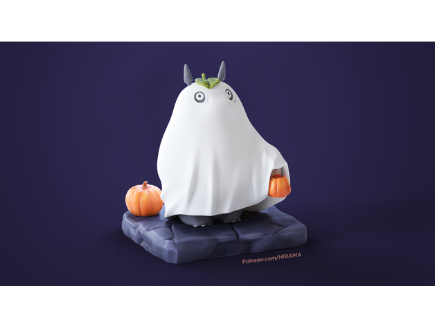 Halloween voisin Totoro mignonne diorama effrayant studio ghibli 3D print model - Mito3D